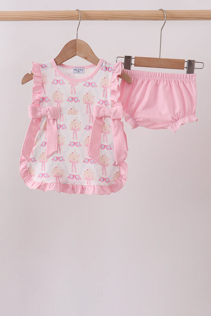 Castle ruffle bloomer set