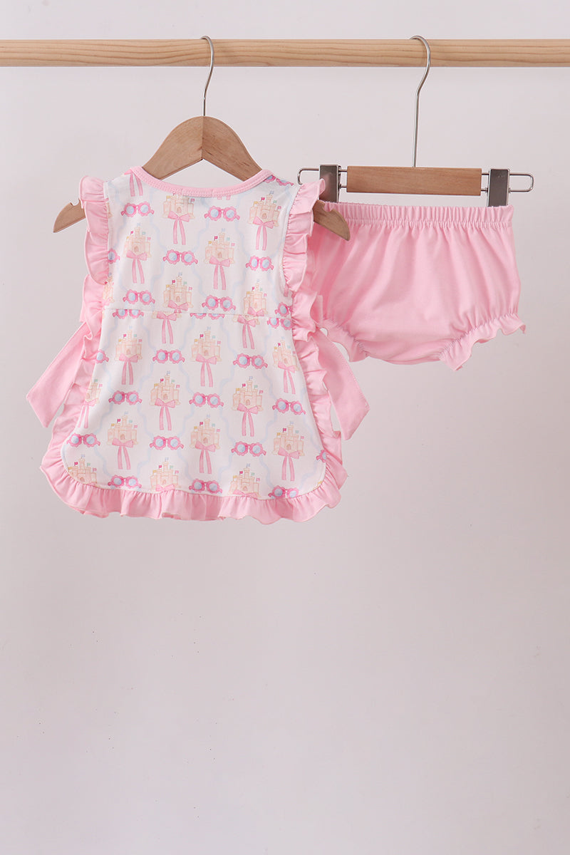 Castle ruffle bloomer set
