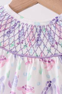 Sea Turtle Smocked Bubble