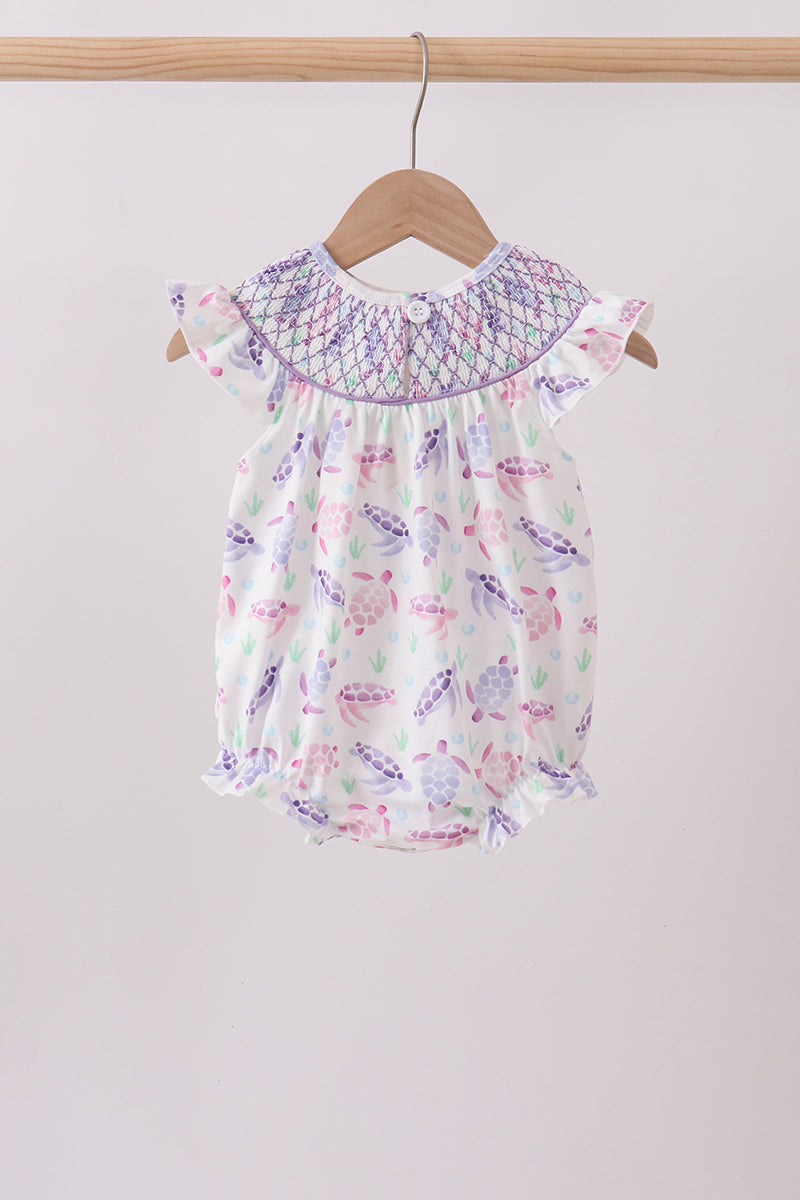 Sea Turtle Smocked Bubble