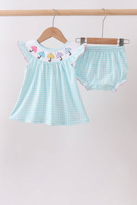 Umbrella Smocked Bloomer Set