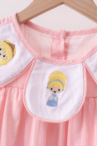 Princess Embroidered Jacquard Dress