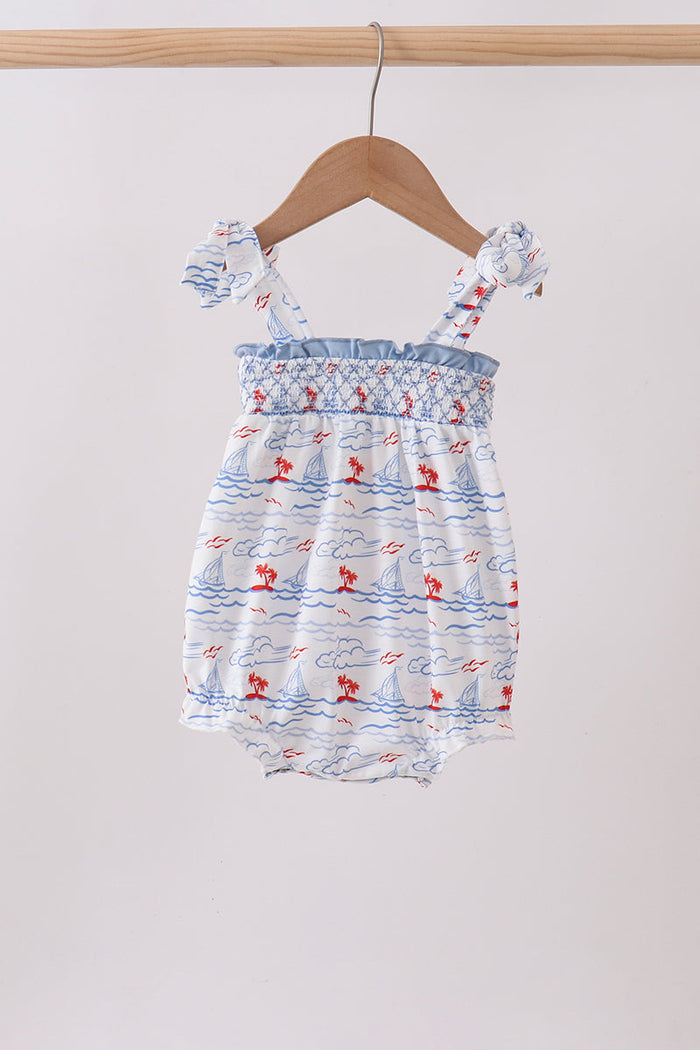 Sailboat Smocked Bubble