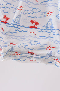 Sailboat Smocked Bubble