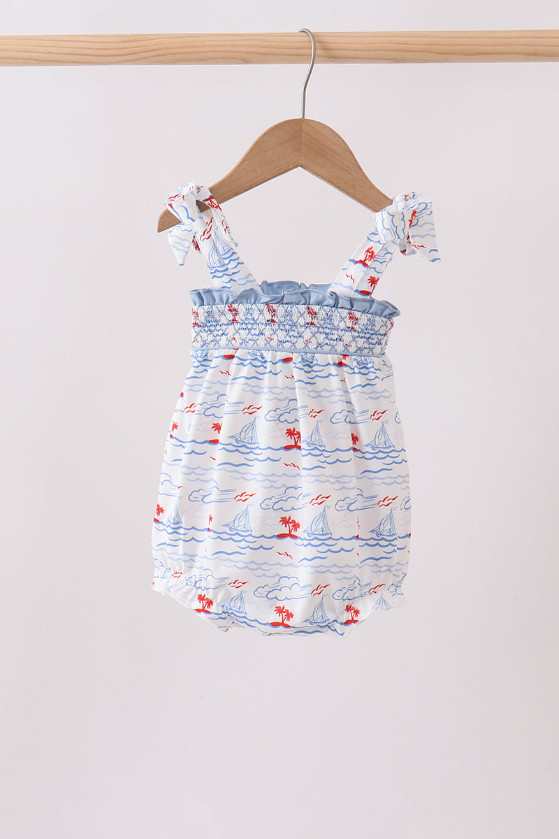 Sailboat Smocked Bubble