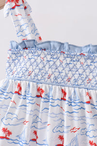 Sailboat Smocked Set