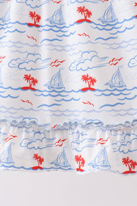 Sailboat Smocked Dress