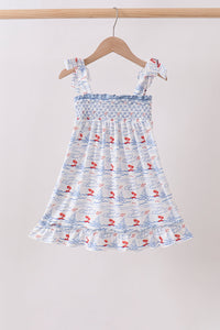 Sailboat Smocked Dress