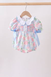 Hydrangea Smocked Pearl Bubble