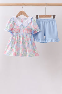 Hydrangea Smocked Pearl Set