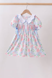Hydrangea Smocked Pearl Dress