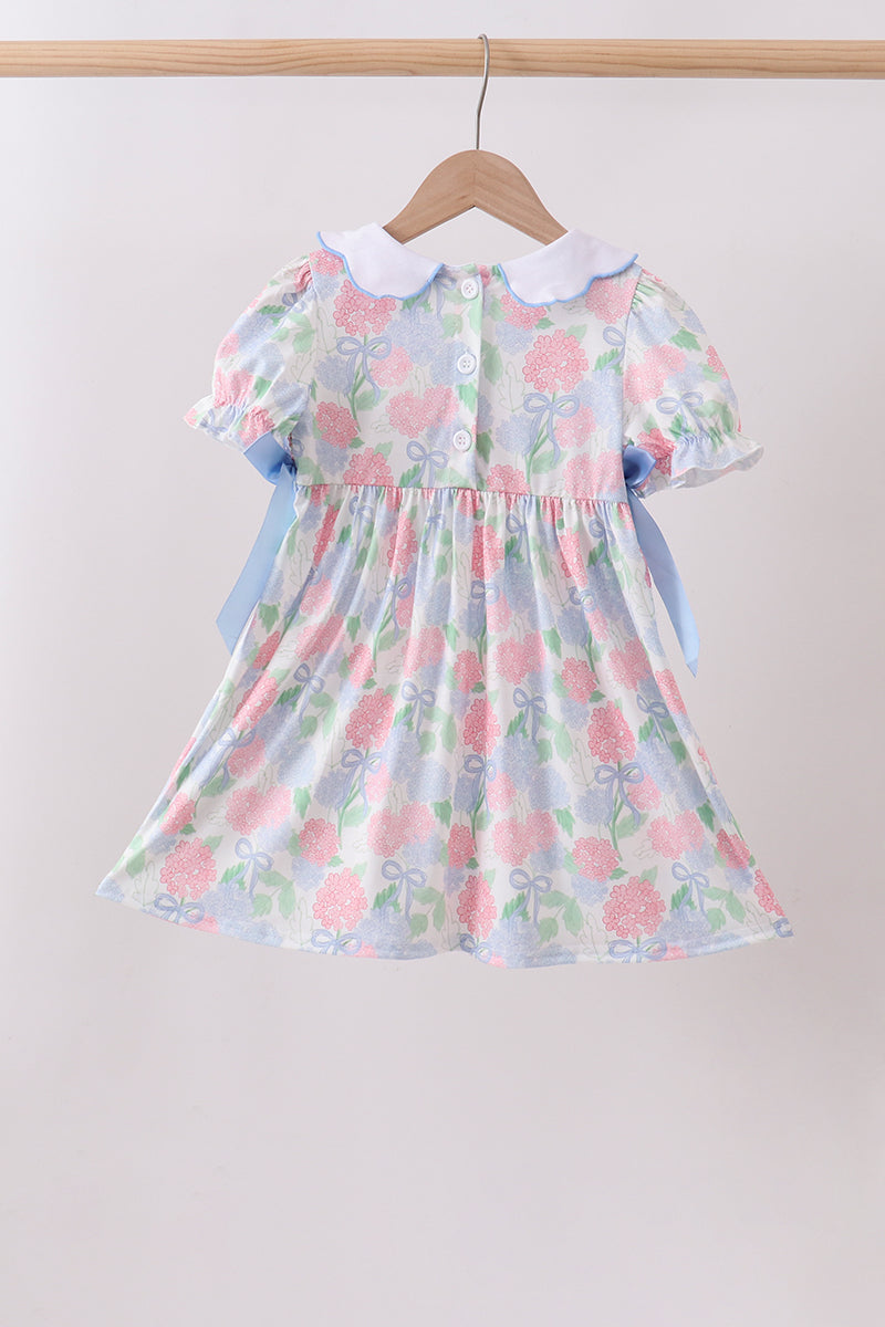 Hydrangea Smocked Pearl Dress