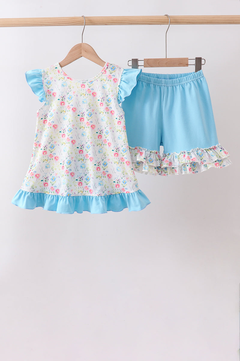Floral Ruffle Set