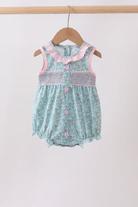 Floral Smocked Bubble