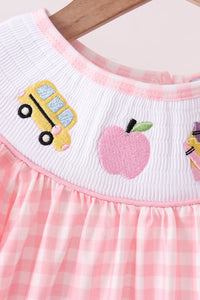 Apple Bus Smocked Dress