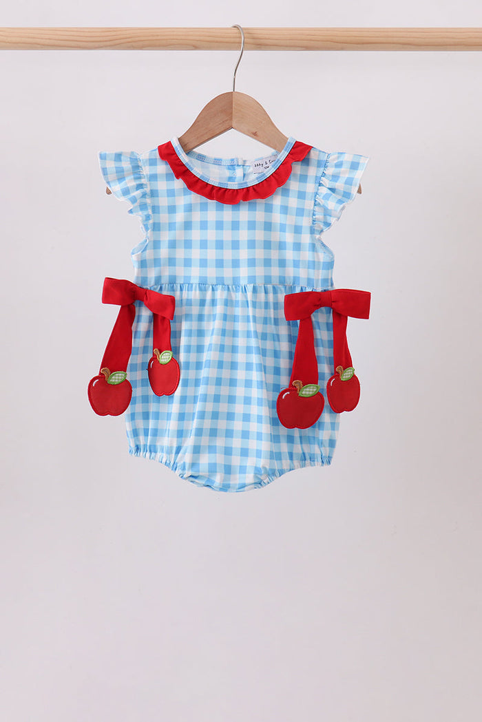 Apple Appliqué Gingham Bubble