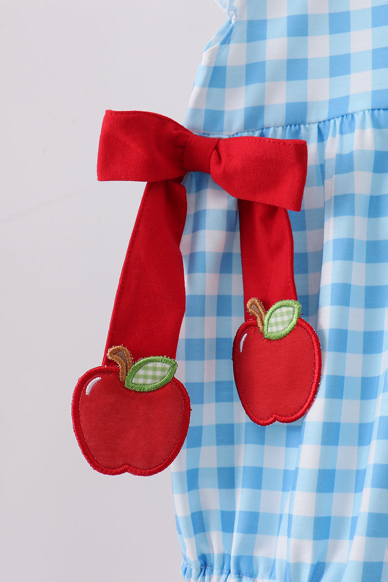 Apple Appliqué Gingham Bubble