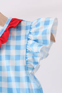 Apple Appliqué Gingham Bubble