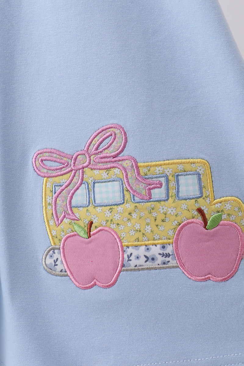 Bus Floral Applique Dress