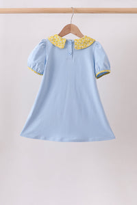 Bus Floral Applique Dress