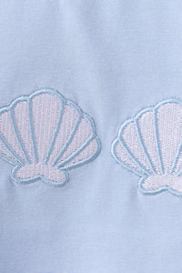 Seashell Stripe Embroidered Set