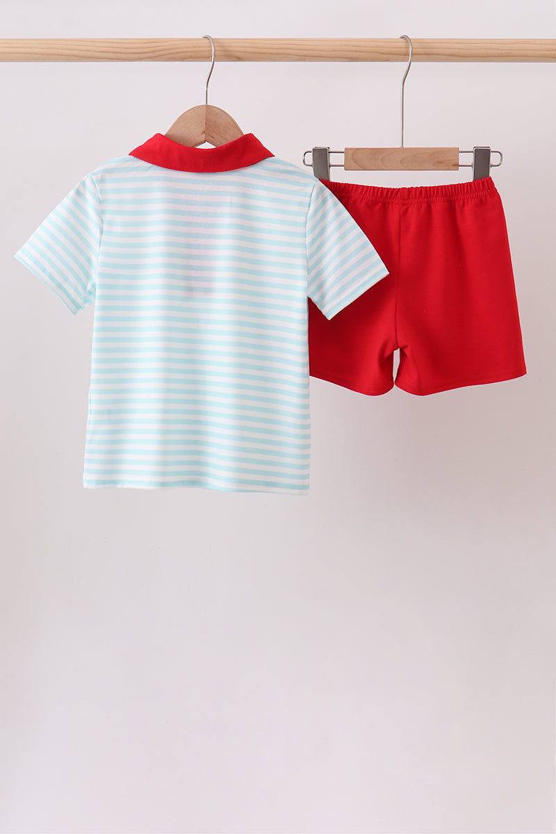 Bus Embroidered Set