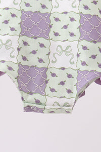 Purple Floral Bubble