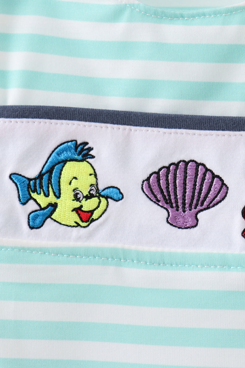 Under the sea Embroidered Jon Jon