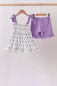 Butterfly Applique Shorts Set