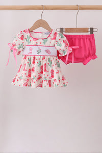 Boots Smocked Bloomer Set