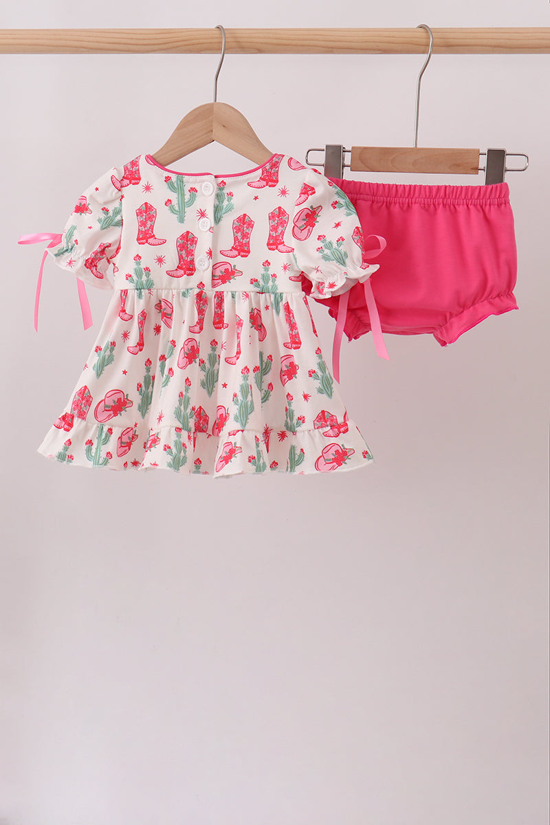 Boots Smocked Bloomer Set