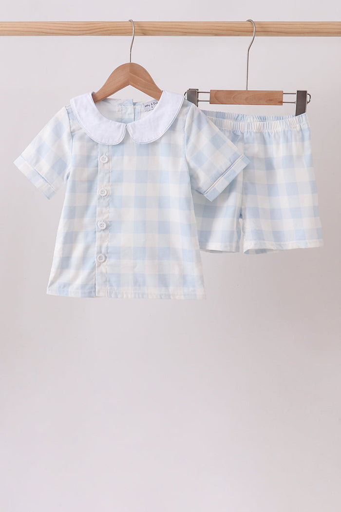 Gingham Shorts Set