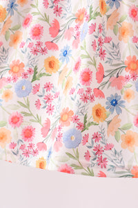 Jesus Loves me Embroidered Floral Bloomer Set