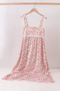 Floral Print Mom Lace Dress