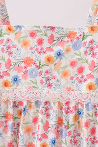 Floral Print Mom Lace Dress