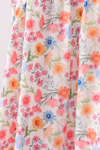 Floral Print Mom Lace Dress