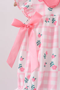 Pink Floral Ruffle Bubble