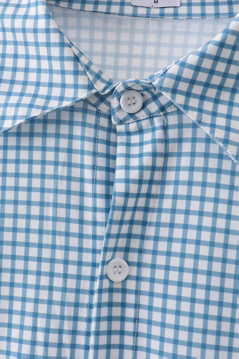 Grid Dad Button Down Shirt