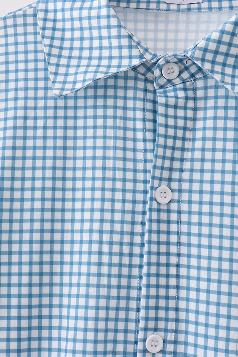 Grid Dad Button Down Shirt