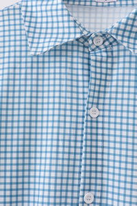 Grid Dad Button Down Shirt