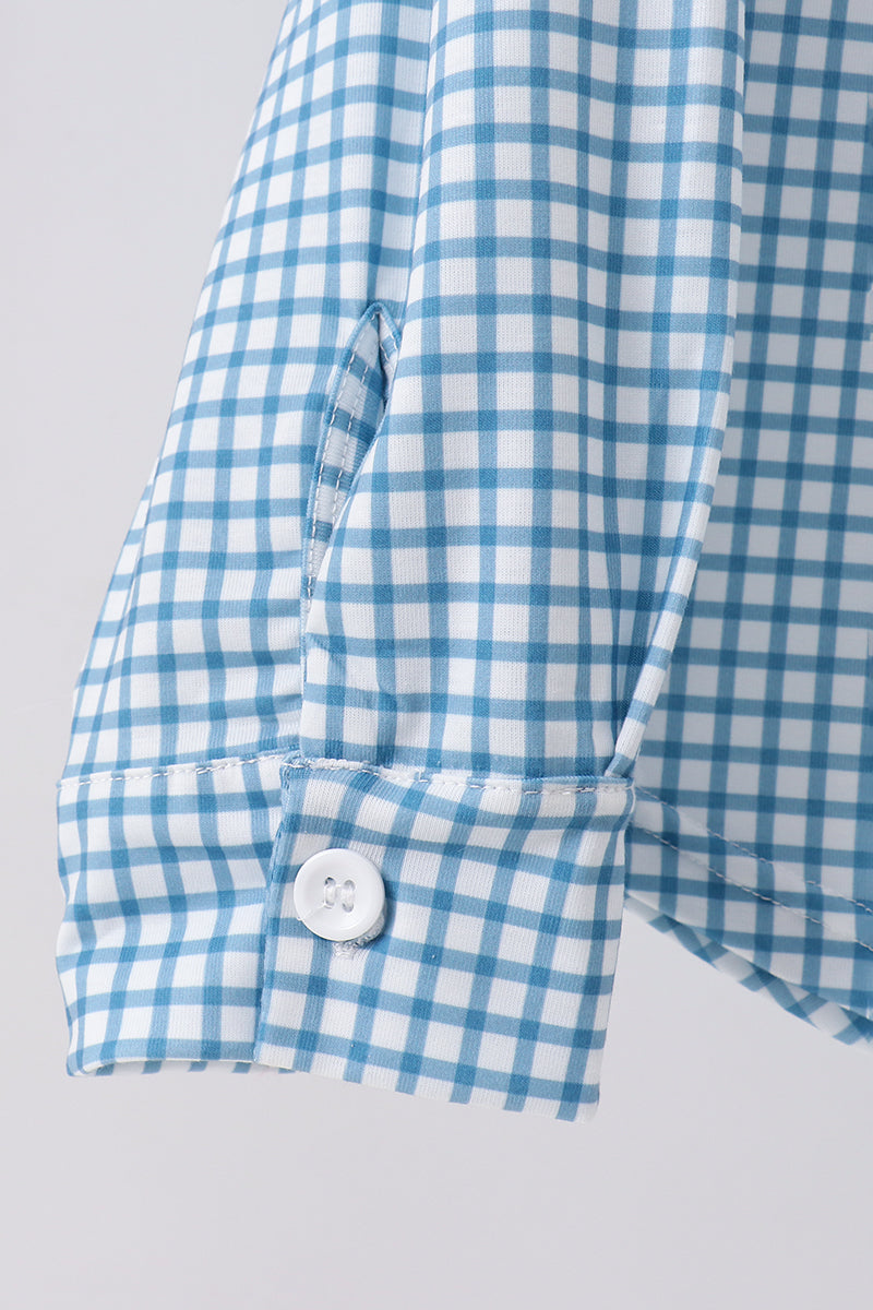 Grid Dad Button Down Shirt