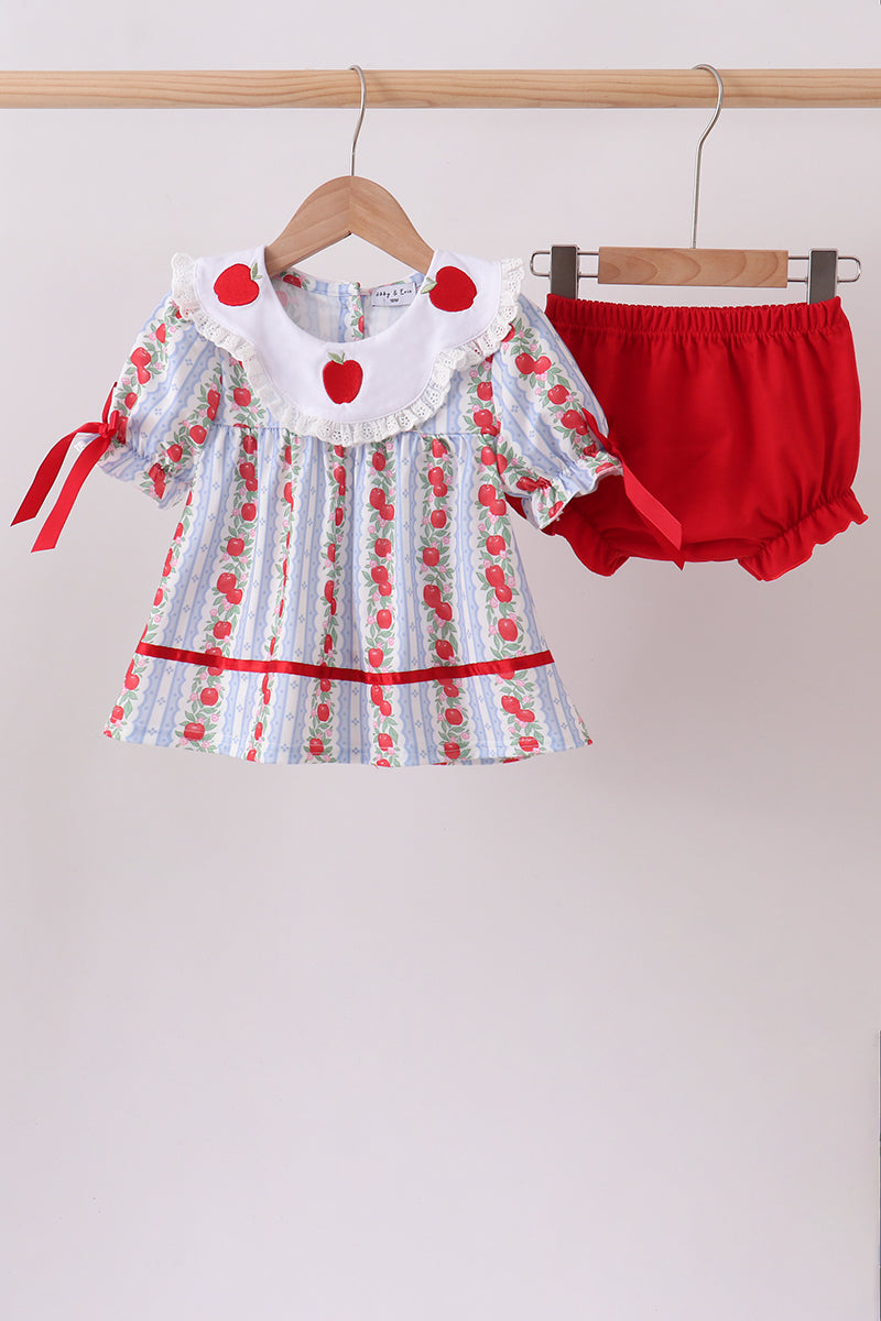 Apple Embroidered Bloomer Set
