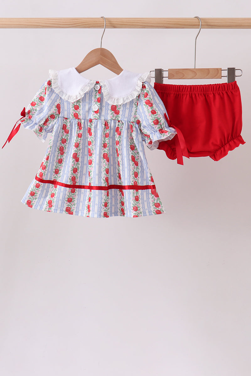 Apple Embroidered Bloomer Set
