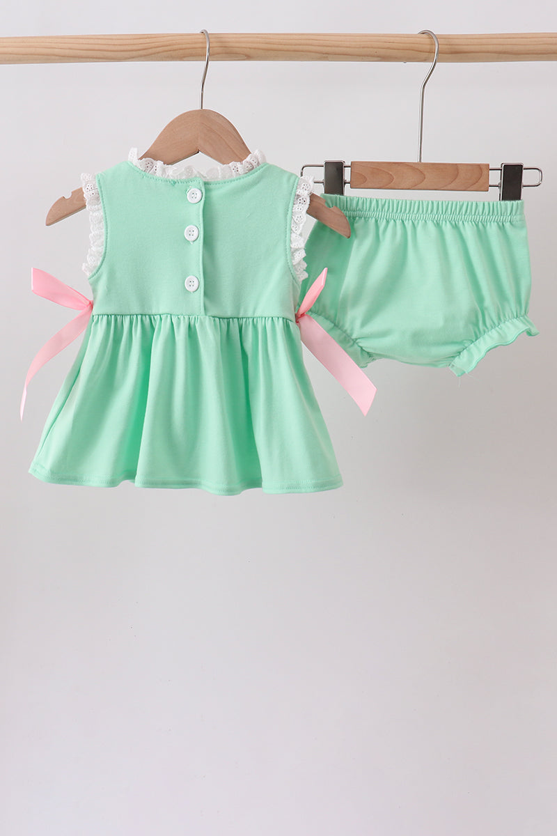 Butterfly Smocked Bloomer Set