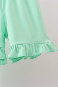 Butterfly Smocked Ruffle Shorts Set