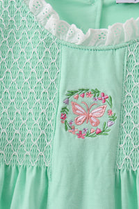 Butterfly Smocked Ruffle Shorts Set