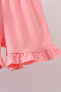 Whale Smocked Seersucker Shorts Set
