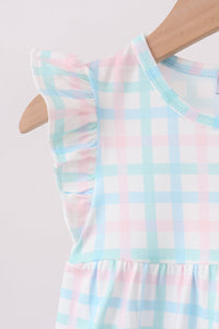 Plaid Ruffle Bubble