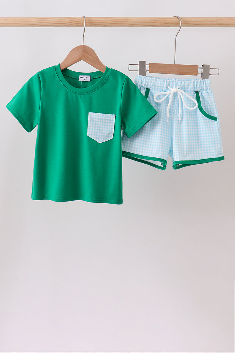 Grid Pocket shorts set