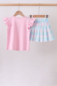 Crocodile Smocked Skorts Set